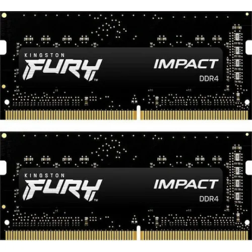 Kingston Fury Impact DDR4 16GB RAM με 2x8GB Modules και Ταχύτητα 3200 για Laptop
