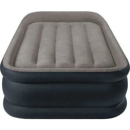 Intex Φουσκωτό Στρώμα Ύπνου Μονό με Ενσωματωμένη Ηλεκτρική Αντλία Deluxe Pillow Rest Raised 191x99x42εκ.