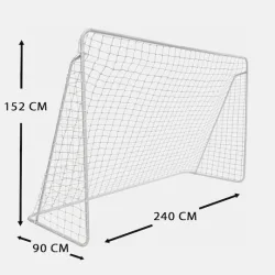 AMILA Τέρματα Ποδοσφαίρου 240x152x90cm Σετ 8τμχ