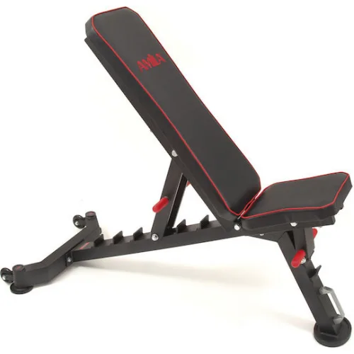 AMILA Gym Bench AWB800 Ρυθμιζόμενος Πάγκος Γυμναστικής Κοιλιακών