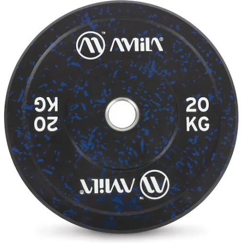 AMILA Splash Δίσκος Ολυμπιακού Τύπου Λαστιχένιος 1 x 20kg Φ50mm