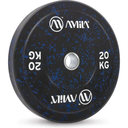 AMILA Splash Δίσκος Ολυμπιακού Τύπου Λαστιχένιος 1 x 20kg Φ50mm
