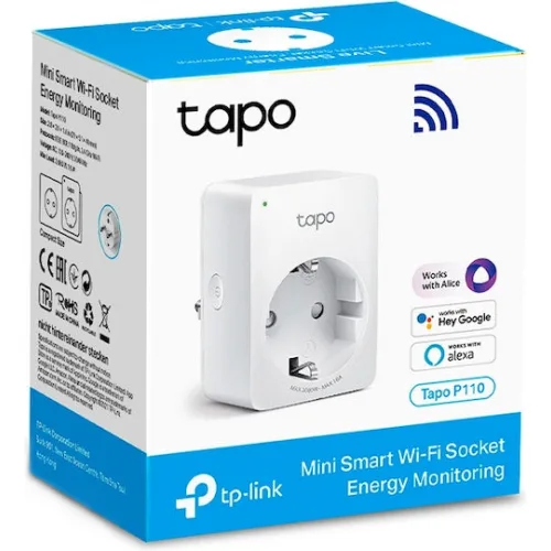 TP-LINK Tapo P110 v1 Smart Μονόπριζο με Διακόπτη
