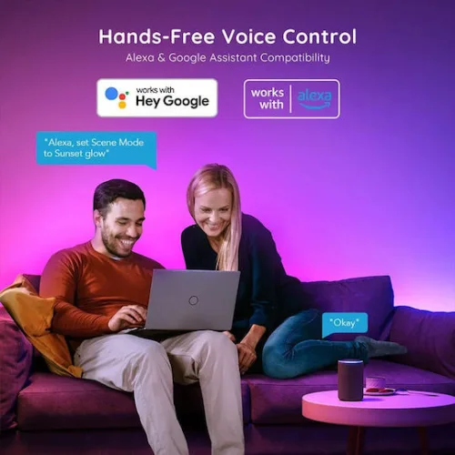 Govee Smart Ταινία LED Wi-Fi 24V RGB Φως 5m με Τροφοδοτικό