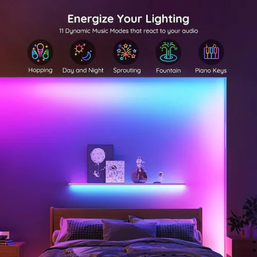 Govee Smart Ταινία LED Wi-Fi 24V RGB Φως 5m με Τροφοδοτικό