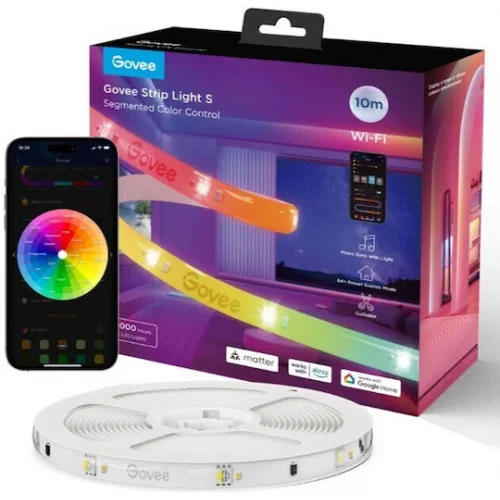 Govee Smart Ταινία LED Wi-Fi 24V RGB Φως 3m με Τροφοδοτικό