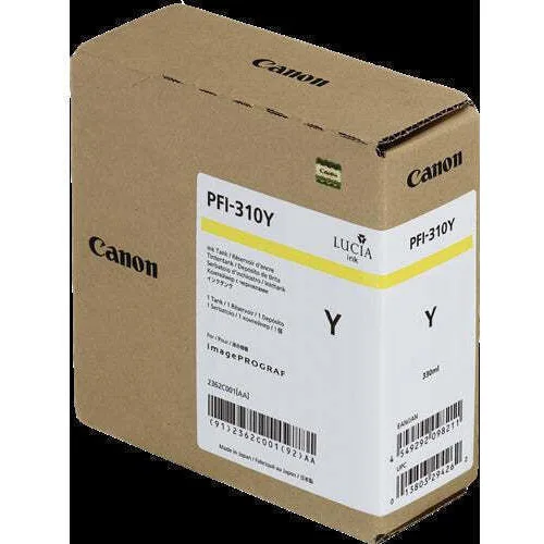 Canon PFI-310 Γνήσιο Μελάνι Εκτυπωτή InkJet Κίτρινο (2362C001)