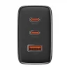 Baseus Φορτιστής Χωρίς Καλώδιο με Θύρα USB-A και 2 Θύρες USB-C 65W Power Delivery / Quick Charge 3.0 Μαύρος (Cube Pro)