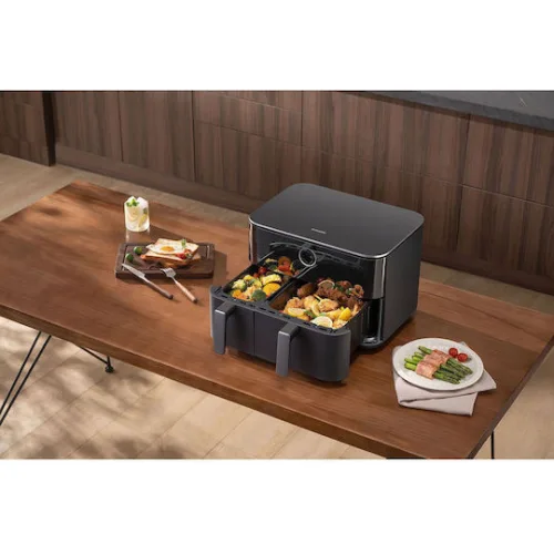 Xiaomi Dual Zone Air Fryer με Διπλό Αποσπώμενο Κάδο 10lt Γκρι