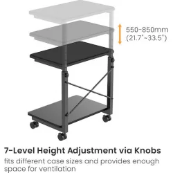 Brateck CPB28-01 Βάση Τηλεόρασης Δαπέδου έως 40kg Μαύρο