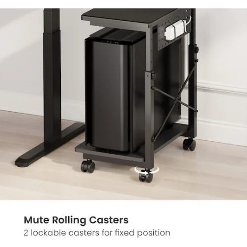 Brateck CPB28-01 Βάση Τηλεόρασης Δαπέδου έως 40kg Μαύρο