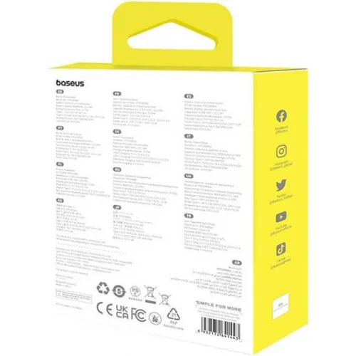 Baseus Mini Air MagSafe Power Bank 6000mAh 20W με Θύρα USB-C Μωβ