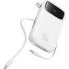 Baseus QPow 2 Power Bank 10000mAh 30W με Θύρα USB-A και Θύρα USB-C Λευκό