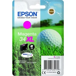 Epson 34XL Γνήσιο Μελάνι Εκτυπωτή InkJet Ματζέντα (C13T34734010)