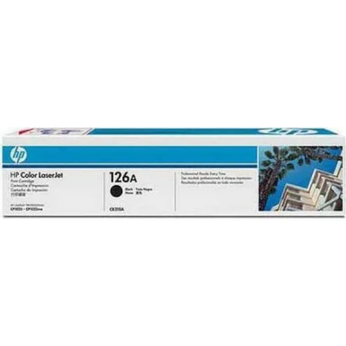 HP 126A Γνήσιο Toner Laser Εκτυπωτή Μαύρο 1200 Σελίδων (CE310A)