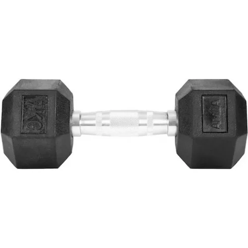 AMILA Βαράκι Εξάγωνο Λαστιχένιο 1 x 7kg