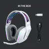 Logitech G733 Ασύρματο Over Ear Gaming Headset με σύνδεση USB Λευκό