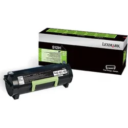 Lexmark 512H Γνήσιο Toner Laser Εκτυπωτή Μαύρο High Capacity Return Program 5000 Σελίδων (51F2H00)