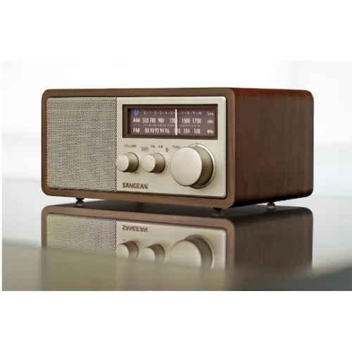 Sangean WR-11 BTplus Επιτραπέζιο Ραδιόφωνο με Bluetooth Καφέ
