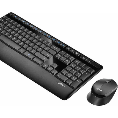 Logitech Combo MK345 Ασύρματο Σετ Πληκτρολόγιο & Ποντίκι Αγγλικό US