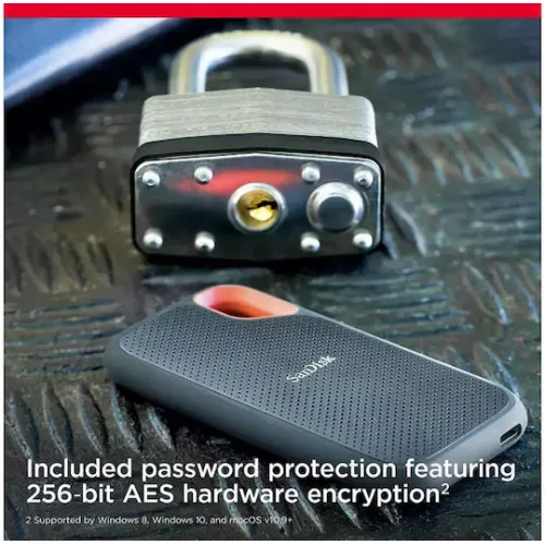 Sandisk Extreme SSD V2 USB 3.2 / USB-C 500GB 2.5" Μαύρο