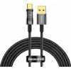Baseus Explorer Braided USB 2.0 Cable USB-C male - USB-A 100W Μαύρο 2m (CATS000301)
