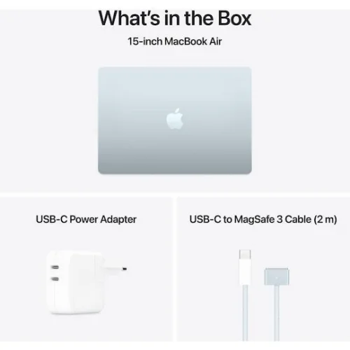 Apple MacBook Air 15.3" IPS Retina Display (M4-10‑core/16GB/256GB SSD/10-Core GPU) Sky Blue (GR Keyboard)