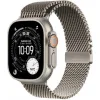 Apple Watch Ultra 3 Titanium 49mm Αδιάβροχο με eSIM και Παλμογράφο (Natural Titanium Case with Natural Titanium Milanese Loop - Large)
