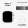 Apple Watch Ultra 3 Titanium 49mm Αδιάβροχο με eSIM και Παλμογράφο (Natural Titanium Case with Natural Titanium Milanese Loop - Large)