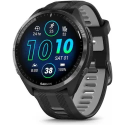 Garmin Forerunner 965 Titanium 47mm Αδιάβροχο Smartwatch με Παλμογράφο (Black/Powder Grey)