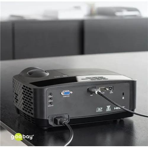 GOOBAY καλώδιο HDMI 2.1 65560 με Ethernet, AOC, 8K/60Hz, 48 Gbps, 30m, μαύρο