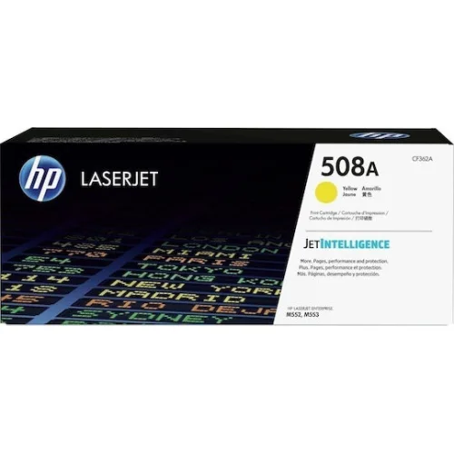 HP 508A Γνήσιο Toner Laser Εκτυπωτή Κίτρινο 5000 Σελίδων (CF362A)