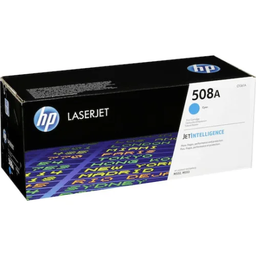 HP 508A Γνήσιο Toner Laser Εκτυπωτή Κυανό 5000 Σελίδων (CF361A)