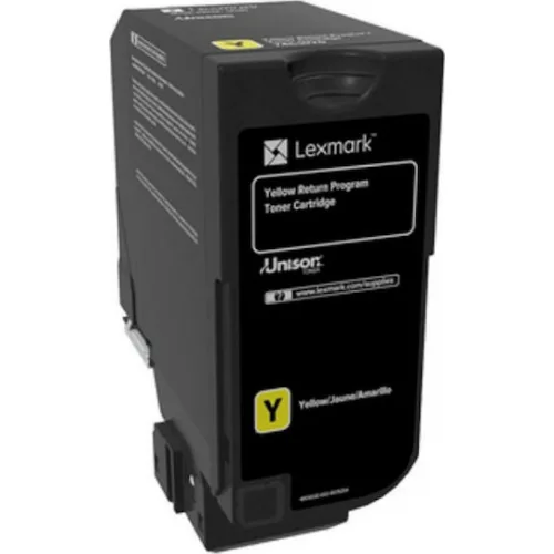 Lexmark 3K Γνήσιο Toner Laser Εκτυπωτή Κίτρινο Return Program 3000 Σελίδων (74C20Y0)