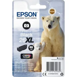 Epson 26XL Γνήσιο Μελάνι Εκτυπωτή InkJet Photo Μαύρο (C13T26314010 C13T26314012)