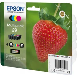 Epson 29 Γνήσιο Πακέτο 4 Μελανιών Εκτυπωτή InkJet Κίτρινο / Κυανό / Ματζέντα / Μαύρο (C13T29864010 C13T29864012)