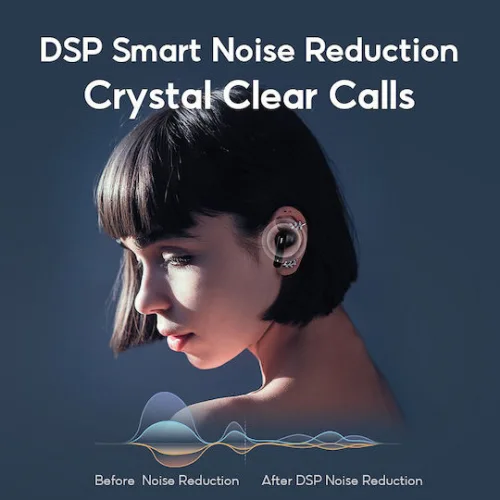 Haylou GT3 In-ear Bluetooth Handsfree Ακουστικά με Αντοχή στον Ιδρώτα και Θήκη Φόρτισης Μαύρα