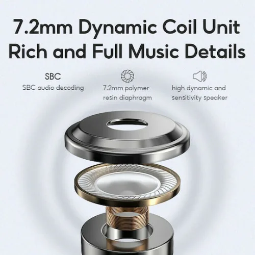 Haylou GT3 In-ear Bluetooth Handsfree Ακουστικά με Αντοχή στον Ιδρώτα και Θήκη Φόρτισης Μαύρα