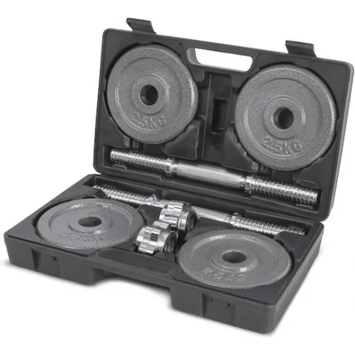 AMILA Αλτήρες Σετ 2x 10kg σε Βαλιτσάκι