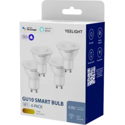 Yeelight 4-Pack Smart Λάμπες LED 4.8W για Ντουί GU10 Θερμό Λευκό 350lm Dimmable 4τμχ