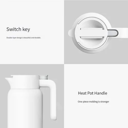 Xiaomi Μπουκάλι Θερμός Ανοξείδωτο 1.8lt Λευκό με Λαβή