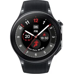 OnePlus Watch 2 Stainless Steel 47mm Αδιάβροχο με Παλμογράφο (Black Steel)