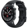 OnePlus Watch 2 Stainless Steel 47mm Αδιάβροχο με Παλμογράφο (Black Steel)