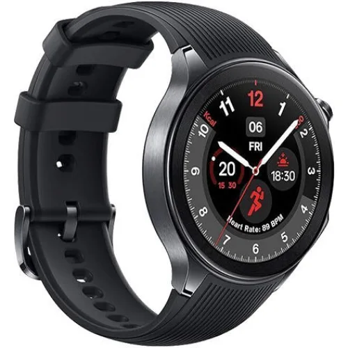 OnePlus Watch 2 Stainless Steel 47mm Αδιάβροχο με Παλμογράφο (Black Steel)