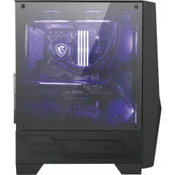 MSI PC CHASSIS MAG FORGE 100M BLACK, MIDI TOWER ATX, RGB LIGHTING, W/O PSU, Front: 2x 120mm RGB Fan, Rear: 1x 120mm Fan, 2YW