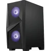 MSI PC CHASSIS MAG FORGE 100M BLACK, MIDI TOWER ATX, RGB LIGHTING, W/O PSU, Front: 2x 120mm RGB Fan, Rear: 1x 120mm Fan, 2YW