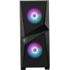 MSI PC CHASSIS MAG FORGE 100M BLACK, MIDI TOWER ATX, RGB LIGHTING, W/O PSU, Front: 2x 120mm RGB Fan, Rear: 1x 120mm Fan, 2YW