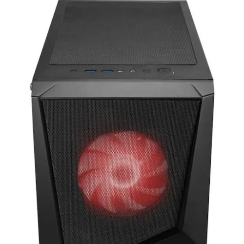 MSI PC CHASSIS MAG FORGE 100M BLACK, MIDI TOWER ATX, RGB LIGHTING, W/O PSU, Front: 2x 120mm RGB Fan, Rear: 1x 120mm Fan, 2YW