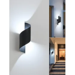 Powertech Επιτοίχιο Εξωτερικό Σποτ LED IP65 10W με Ψυχρό Λευκό Φως 10x10x28εκ.