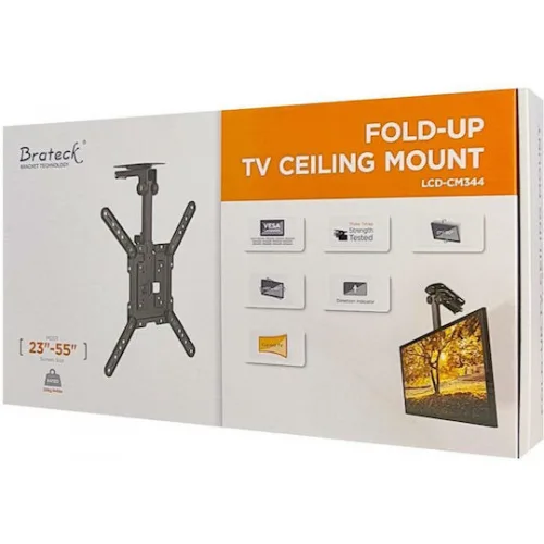 Brateck LCD-CM344 Βάση Τηλεόρασης Οροφής έως 55" και 20kg